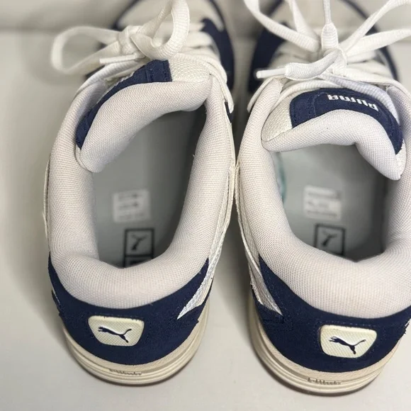 Puma 180 Vapor Grey Navy Sneakers Size M10/W11.5 Y2K Skate Style - Picture 8 of 13